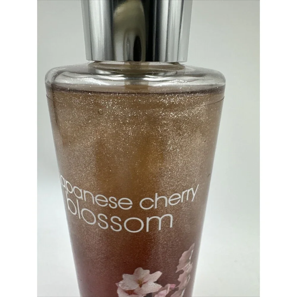 Bath & Body Works Japanese Cherry Blossom Diamond Shimmer Mist 8 oz Bottle PINK